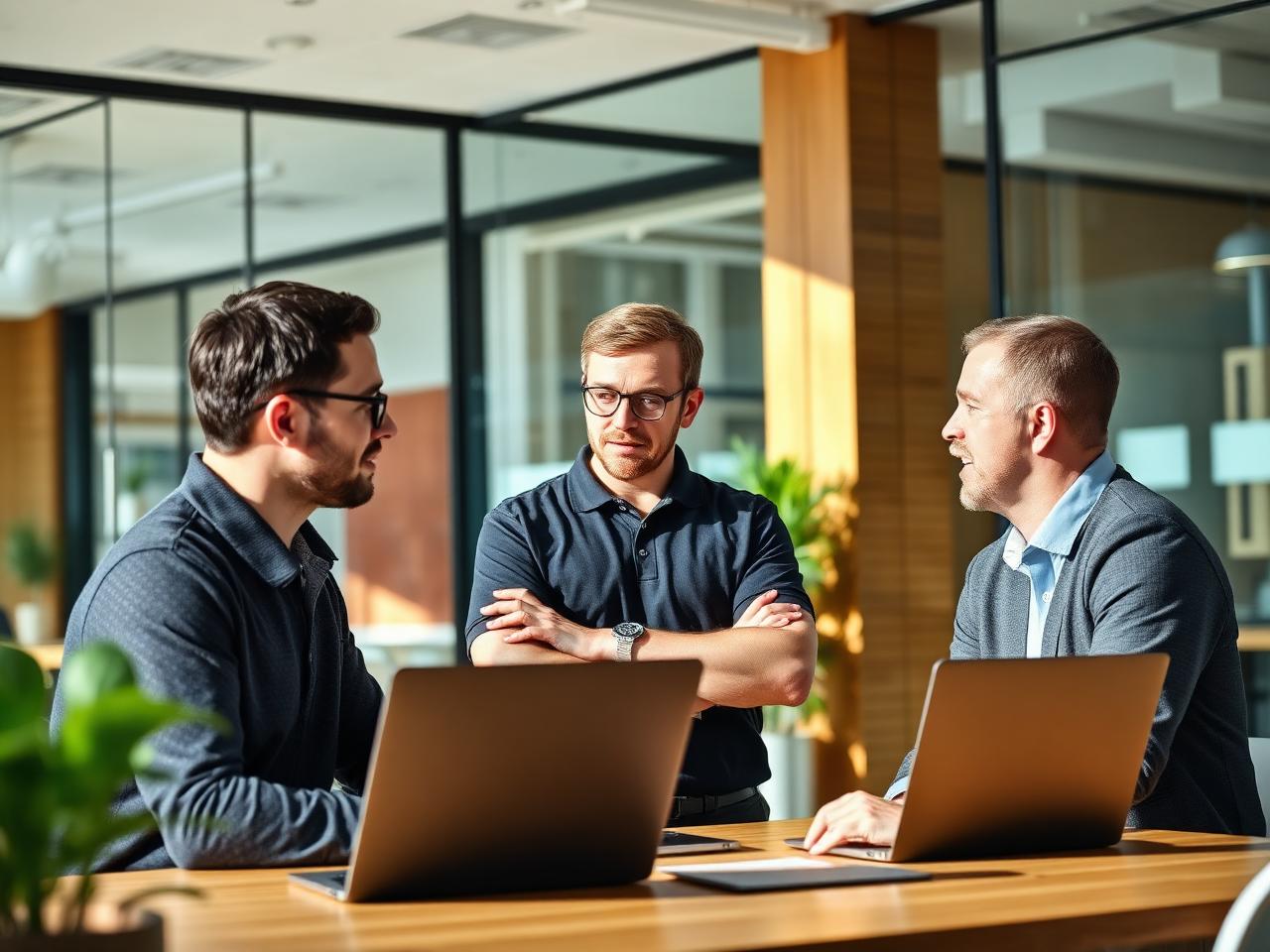 Backup4IT Berater im Gespräch mit einem Geschäftsführer